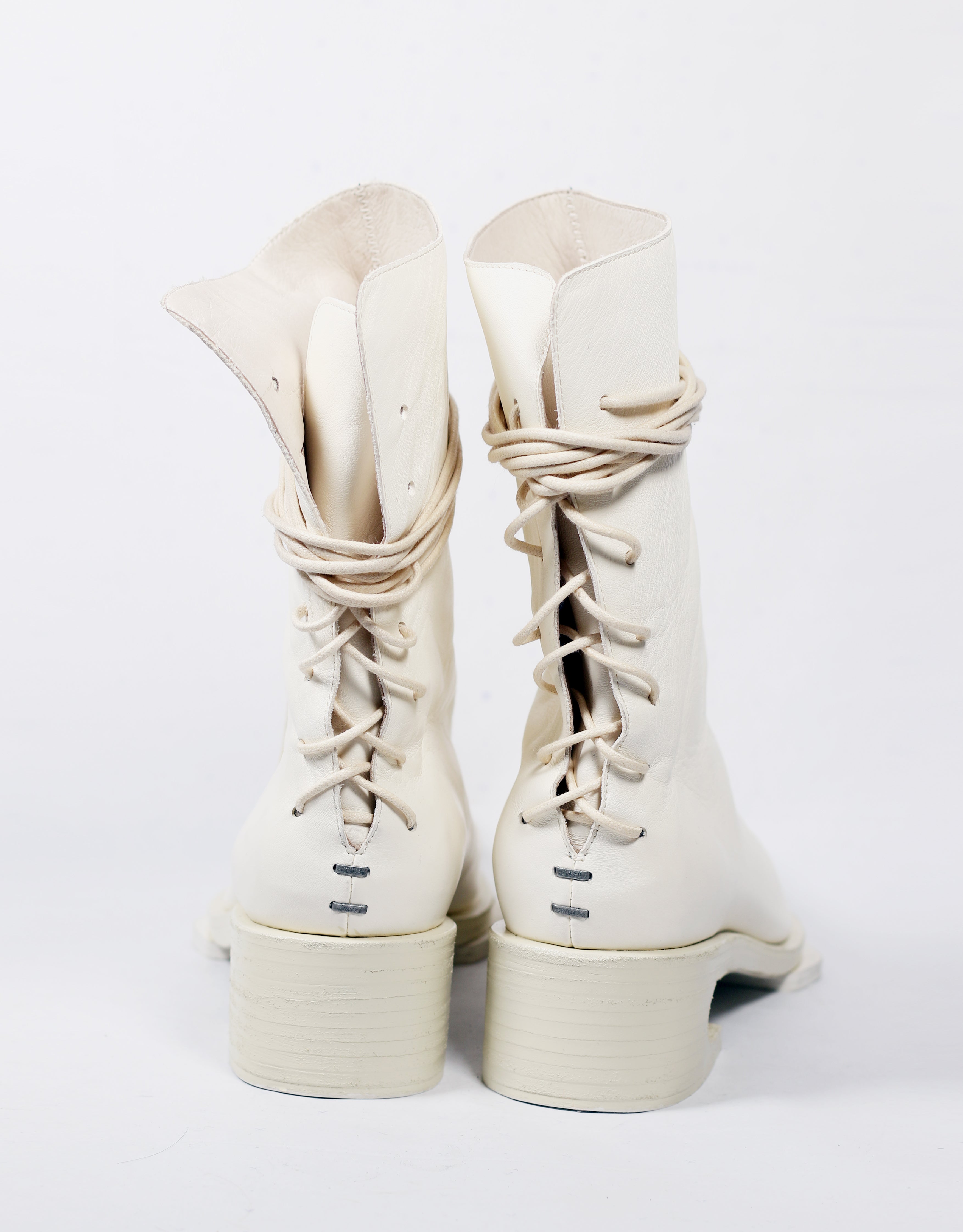 Cream lace boots best sale